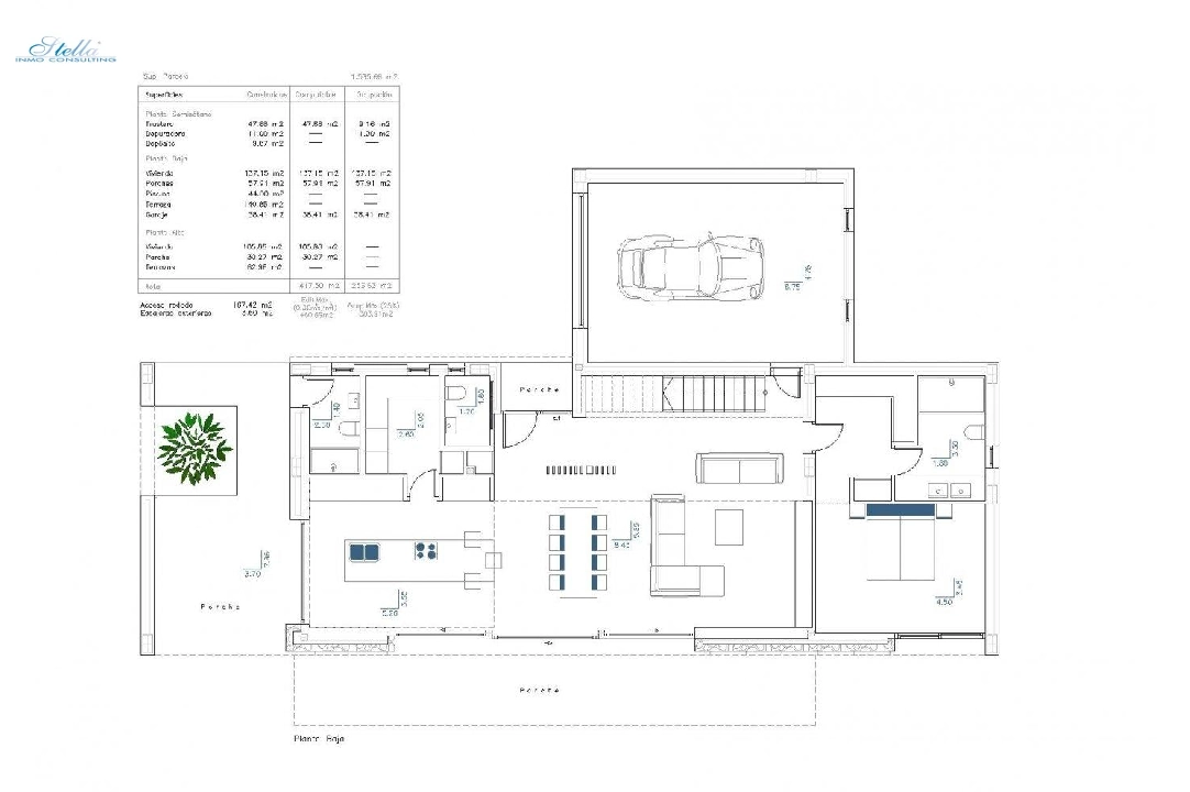 Villa in Calpe zu verkaufen, Wohnfläche 430 m², Baujahr 2022, Klimaanlage, Grundstück 1550 m², 5 Schlafzimmer, 4 Badezimmer, Pool, ref.: AM-11710DA-6