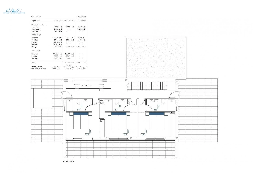 Villa in Calpe zu verkaufen, Wohnfläche 430 m², Baujahr 2022, Klimaanlage, Grundstück 1550 m², 5 Schlafzimmer, 4 Badezimmer, Pool, ref.: AM-11710DA-8