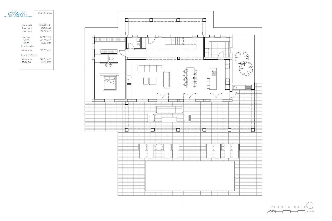 Villa in Moraira zu verkaufen, Wohnfläche 699 m², Baujahr 2022, Klimaanlage, Grundstück 13500 m², 4 Schlafzimmer, 4 Badezimmer, Pool, ref.: AM-11734DA-8