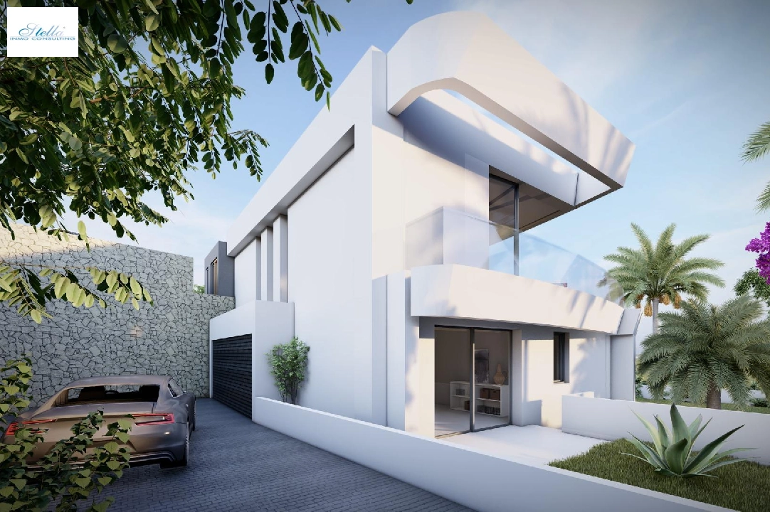 Villa in Calpe zu verkaufen, Wohnfläche 273 m², Baujahr 2022, Klimaanlage, Grundstück 805 m², 4 Schlafzimmer, 4 Badezimmer, Pool, ref.: AM-11772DA-11