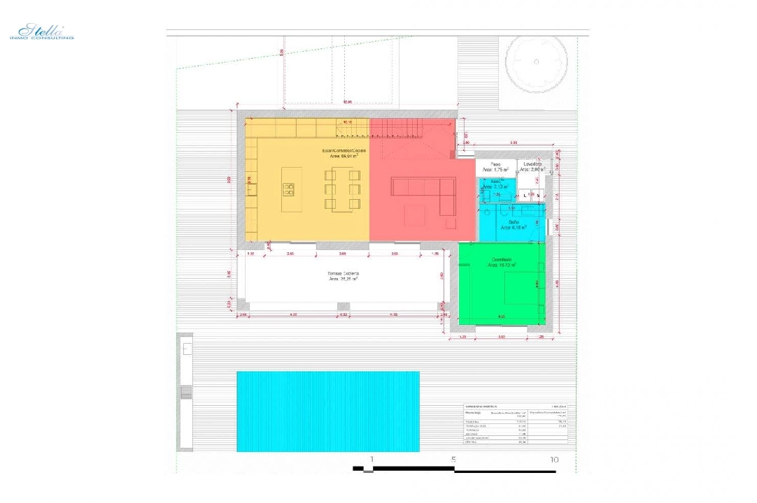 Villa in Javea zu verkaufen, Wohnfläche 180 m², Baujahr 2023, Klimaanlage, Grundstück 1005 m², 3 Schlafzimmer, 2 Badezimmer, Pool, ref.: AM-11845DA-17