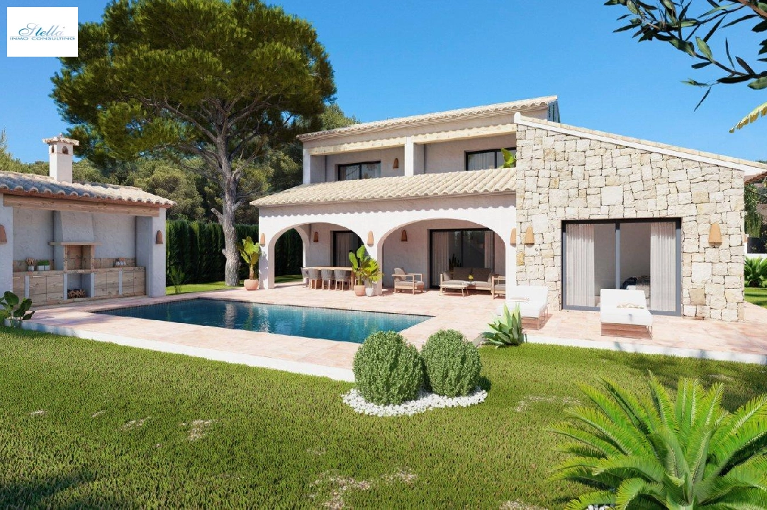 Villa in Javea zu verkaufen, Wohnfläche 180 m², Baujahr 2023, Klimaanlage, Grundstück 1005 m², 3 Schlafzimmer, 2 Badezimmer, Pool, ref.: AM-11845DA-2