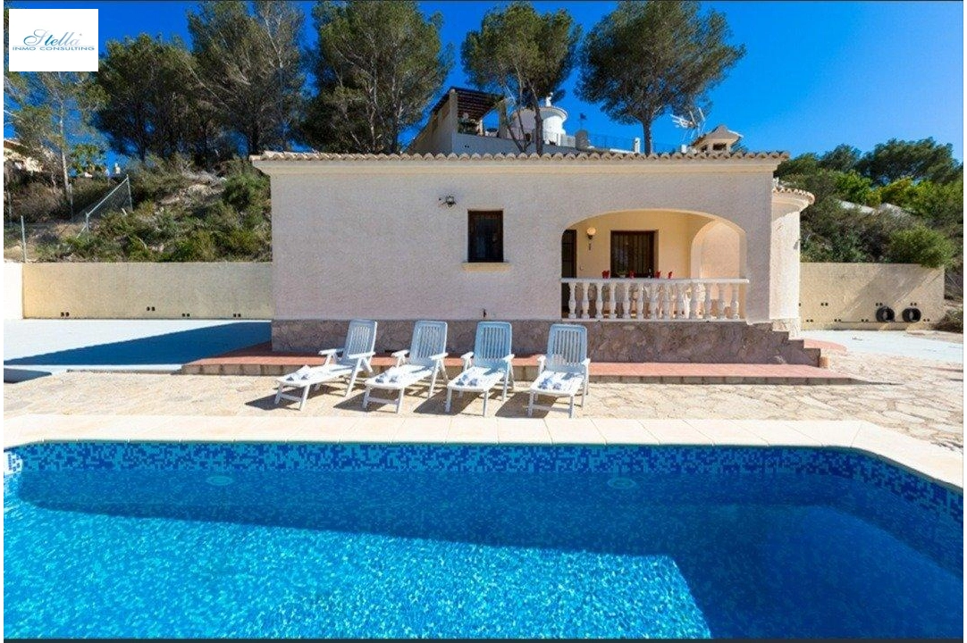 Villa in Calpe zu verkaufen, Wohnfläche 90 m², + Ofen, Klimaanlage, Grundstück 800 m², 3 Schlafzimmer, 1 Badezimmer, Pool, ref.: AM-11853DR-1