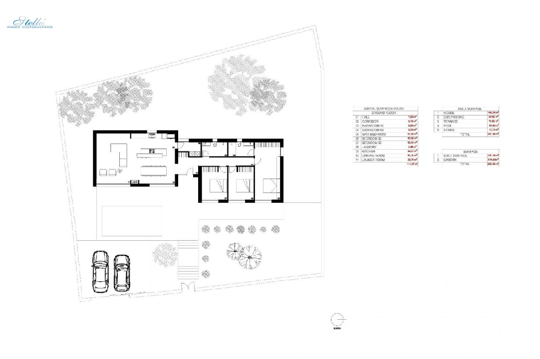 Villa in Moraira zu verkaufen, Wohnfläche 149 m², Baujahr 2024, Klimaanlage, Grundstück 800 m², 3 Schlafzimmer, 2 Badezimmer, Pool, ref.: AM-11855DA-4