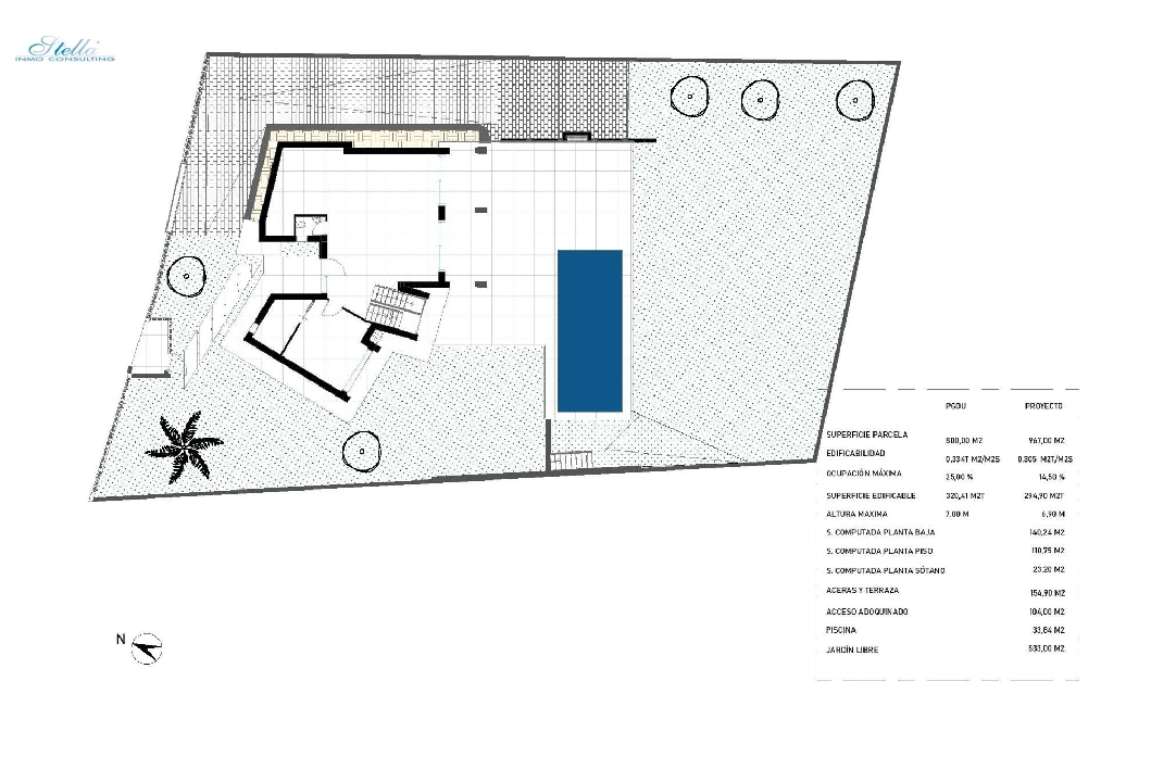 Villa in Moraira zu verkaufen, Wohnfläche 365 m², Baujahr 2023, Klimaanlage, Grundstück 967 m², 4 Schlafzimmer, 4 Badezimmer, Pool, ref.: AM-11867DA-20