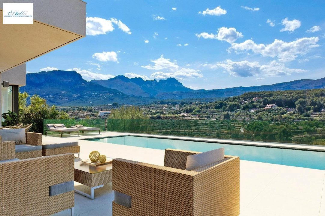 Villa in Calpe zu verkaufen, Wohnfläche 209 m², Baujahr 2024, Klimaanlage, Grundstück 1000 m², 3 Schlafzimmer, 3 Badezimmer, Pool, ref.: AM-11967DA-2