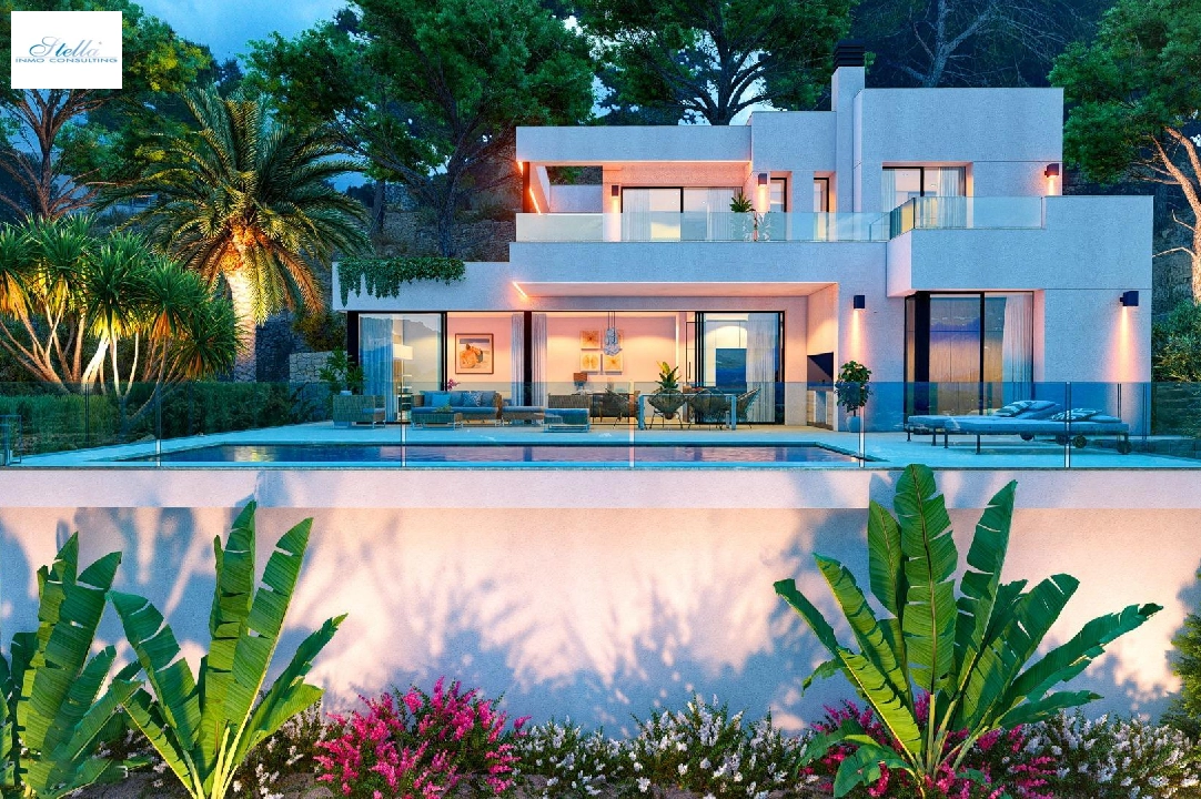 Villa in Calpe zu verkaufen, Wohnfläche 209 m², Baujahr 2024, Klimaanlage, Grundstück 1000 m², 3 Schlafzimmer, 3 Badezimmer, Pool, ref.: AM-11967DA-3