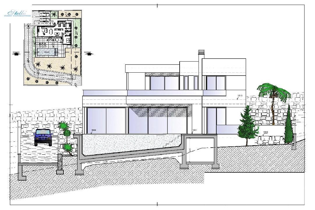 Villa in Calpe zu verkaufen, Wohnfläche 209 m², Baujahr 2024, Klimaanlage, Grundstück 1000 m², 3 Schlafzimmer, 3 Badezimmer, Pool, ref.: AM-11967DA-6