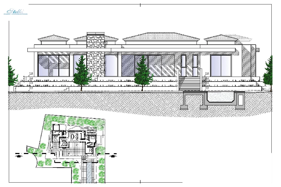 Villa in Javea zu verkaufen, Wohnfläche 420 m², Baujahr 2023, Klimaanlage, Grundstück 1741 m², 4 Schlafzimmer, 5 Badezimmer, Pool, ref.: AM-12003DA-11