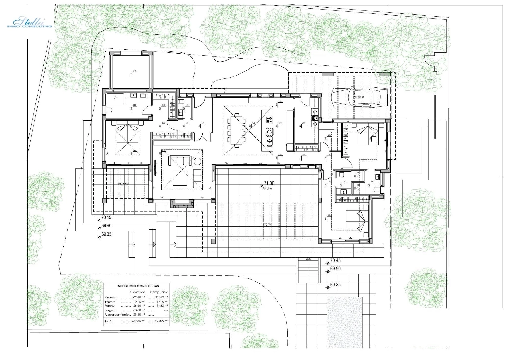 Villa in Javea zu verkaufen, Wohnfläche 420 m², Baujahr 2023, Klimaanlage, Grundstück 1741 m², 4 Schlafzimmer, 5 Badezimmer, Pool, ref.: AM-12003DA-14