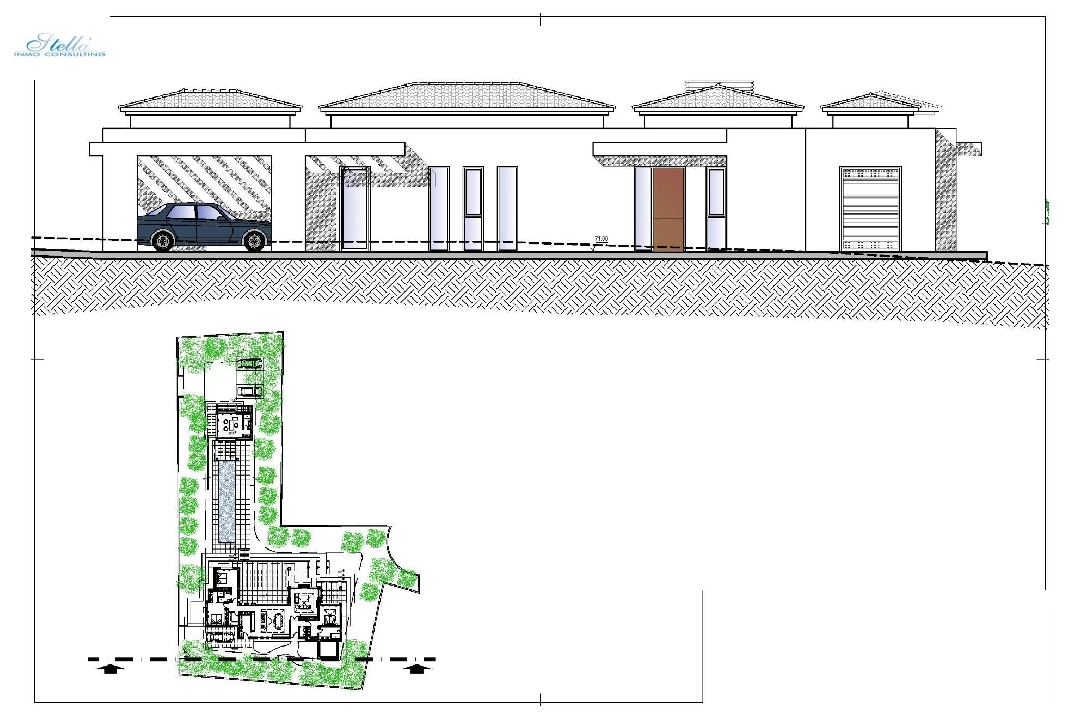 Villa in Javea zu verkaufen, Wohnfläche 420 m², Baujahr 2023, Klimaanlage, Grundstück 1741 m², 4 Schlafzimmer, 5 Badezimmer, Pool, ref.: AM-12003DA-6