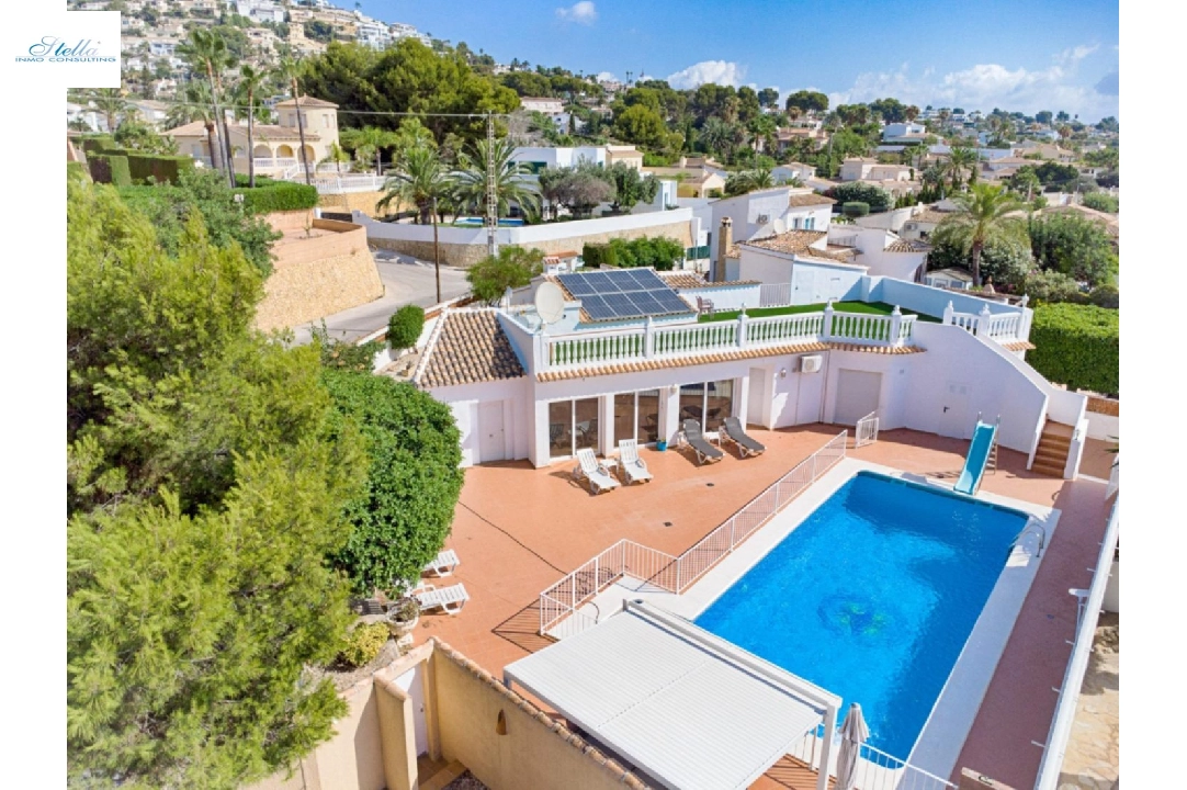 Villa in Moraira zu verkaufen, Wohnfläche 176 m², Klimaanlage, Grundstück 1050 m², 4 Schlafzimmer, 2 Badezimmer, Pool, ref.: AM-12011DA-1