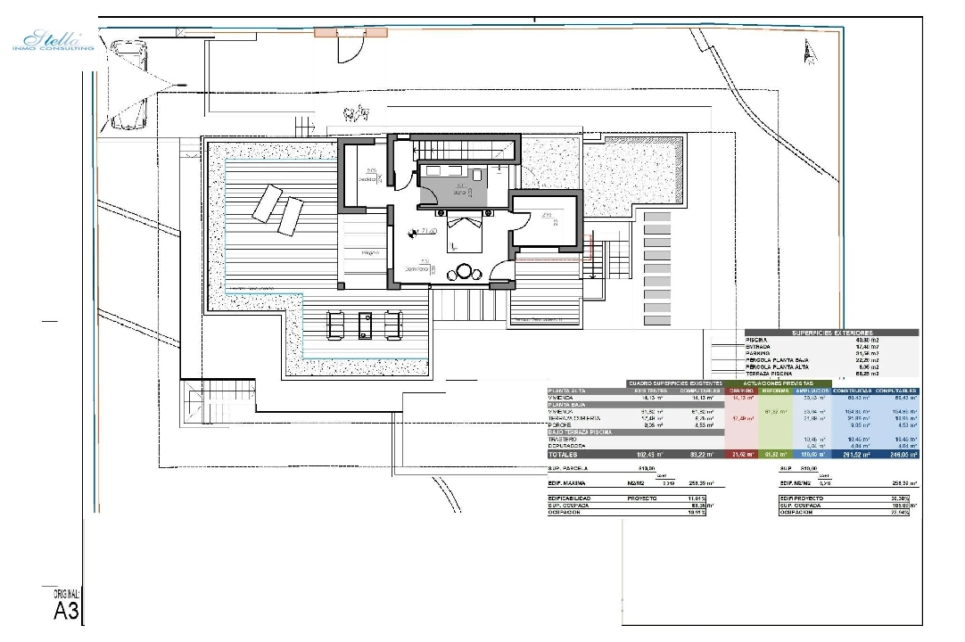 Villa in Moraira zu verkaufen, Wohnfläche 261 m², Baujahr 2023, Klimaanlage, Grundstück 810 m², 4 Schlafzimmer, 3 Badezimmer, Pool, ref.: AM-12027DA-21