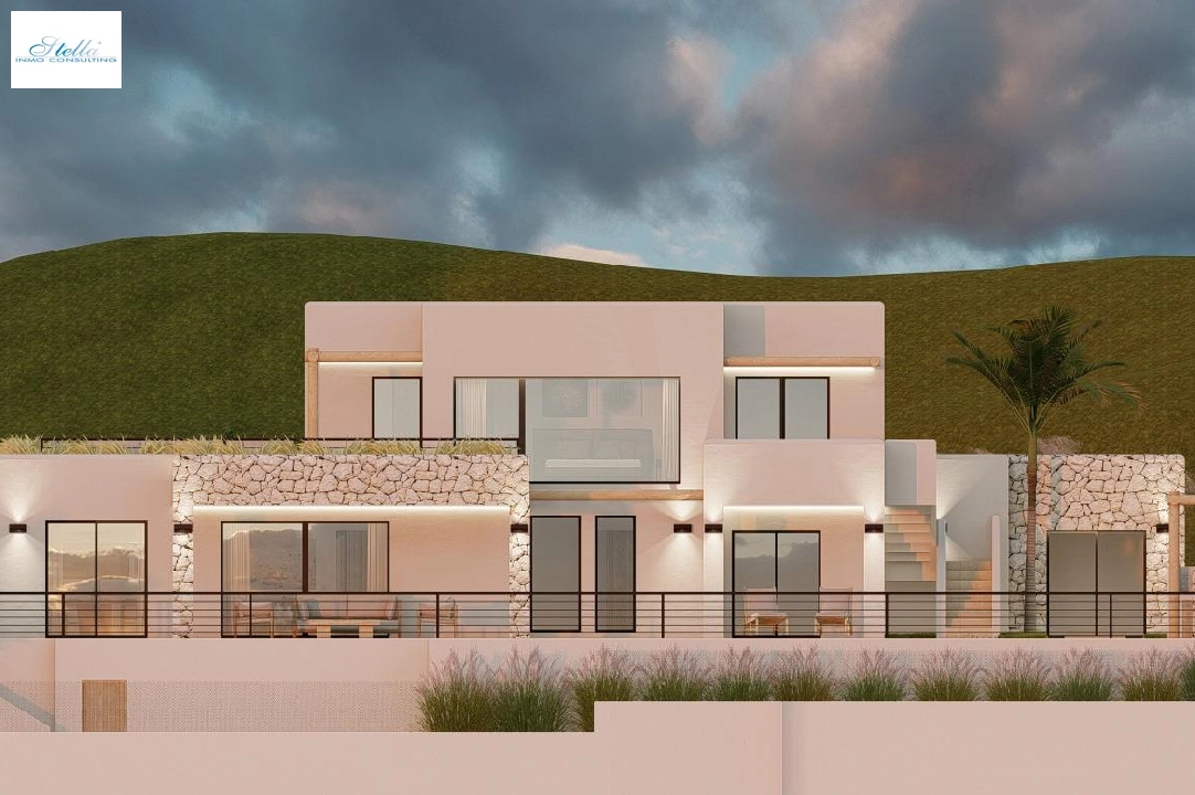 Villa in Moraira zu verkaufen, Wohnfläche 261 m², Baujahr 2023, Klimaanlage, Grundstück 810 m², 4 Schlafzimmer, 3 Badezimmer, Pool, ref.: AM-12027DA-4