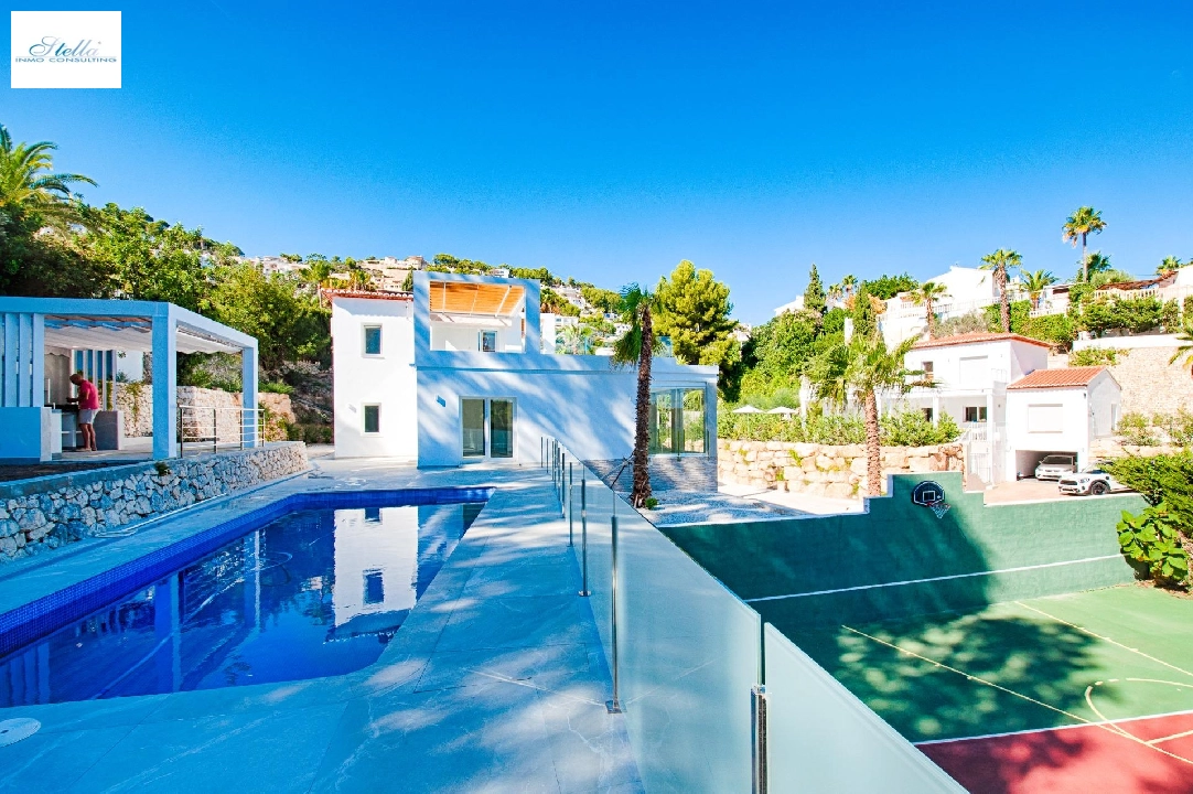 Villa in Moraira zu verkaufen, Wohnfläche 480 m², Baujahr 2023, Klimaanlage, Grundstück 1140 m², 3 Schlafzimmer, 3 Badezimmer, Pool, ref.: AM-12058DA-38