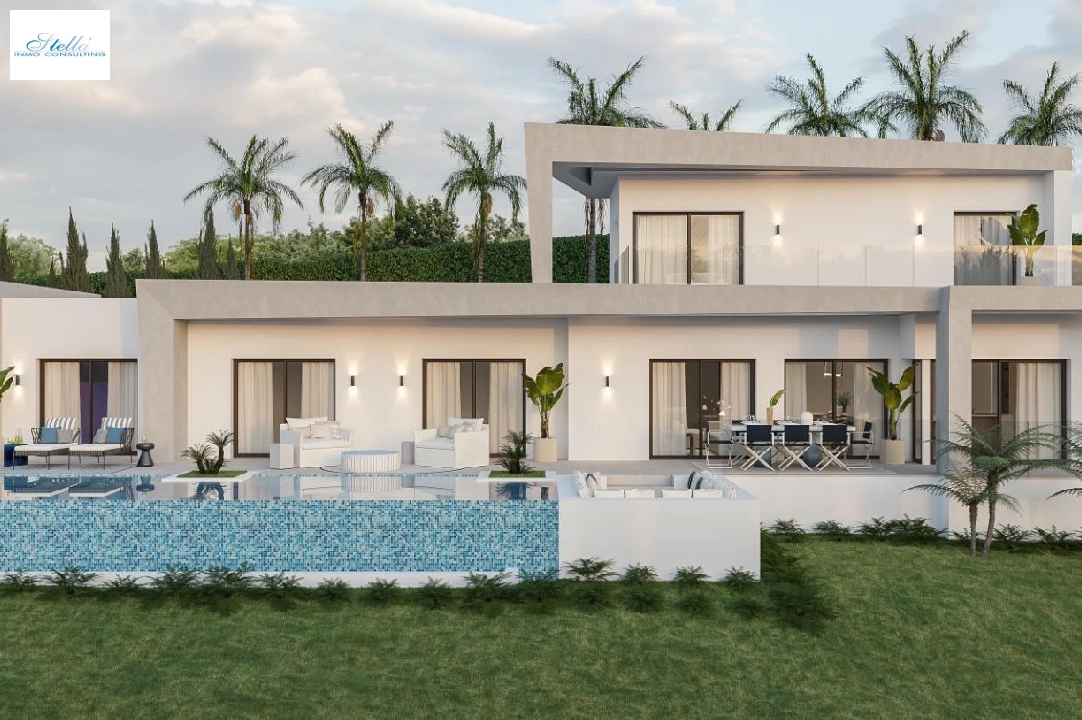 Villa in Javea zu verkaufen, Wohnfläche 185 m², Baujahr 2024, Klimaanlage, Grundstück 1000 m², 4 Schlafzimmer, 3 Badezimmer, Pool, ref.: AM-12073DA-1