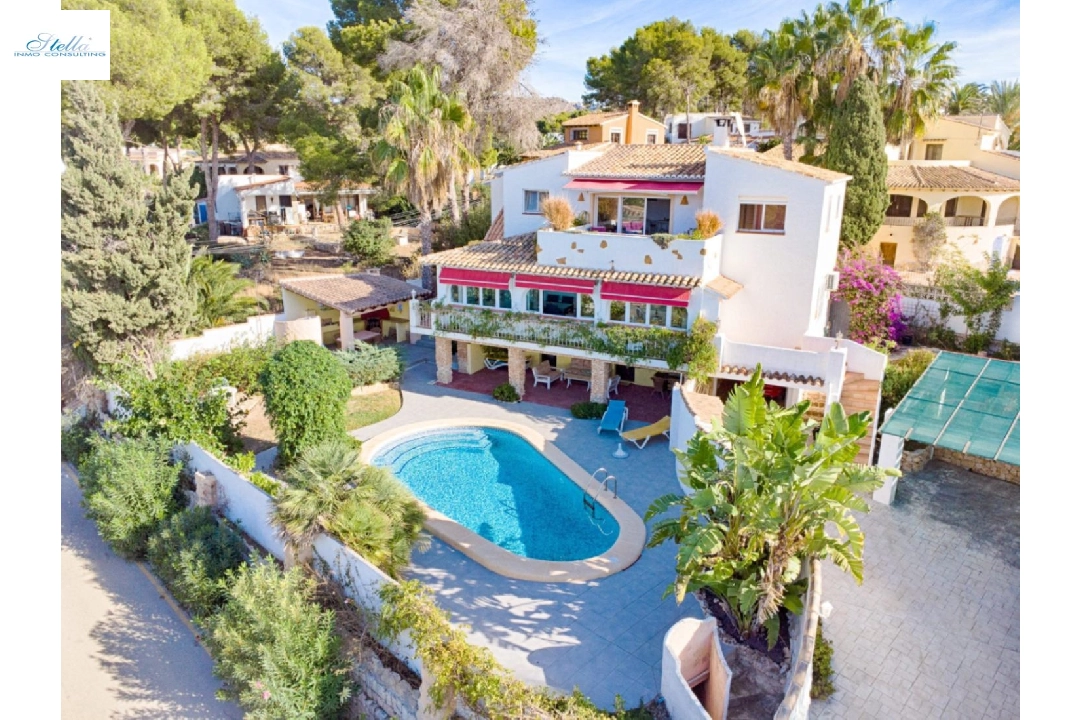 Villa in Moraira zu verkaufen, Wohnfläche 326 m², Baujahr 1975, Klimaanlage, Grundstück 791 m², 6 Schlafzimmer, 6 Badezimmer, Pool, ref.: AM-12082DA-1