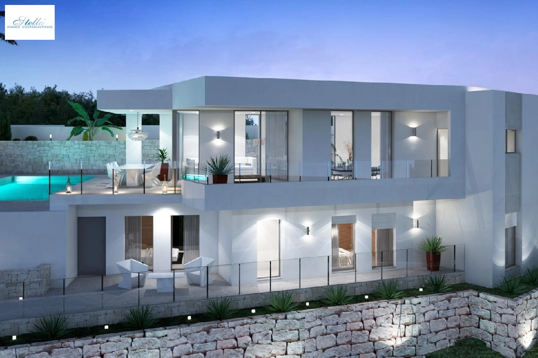 Villa in Moraira zu verkaufen, Wohnfläche 286 m², Baujahr 2024, Klimaanlage, Grundstück 800 m², 3 Schlafzimmer, 2 Badezimmer, Pool, ref.: AM-12126DA-1