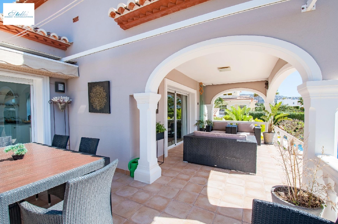 Villa in Moraira zu verkaufen, Wohnfläche 132 m², Baujahr 2006, Klimaanlage, Grundstück 803 m², 3 Schlafzimmer, 2 Badezimmer, Pool, ref.: AM-12189DR-12