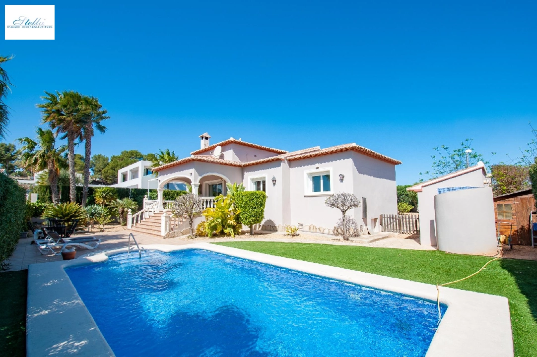 Villa in Moraira zu verkaufen, Wohnfläche 132 m², Baujahr 2006, Klimaanlage, Grundstück 803 m², 3 Schlafzimmer, 2 Badezimmer, Pool, ref.: AM-12189DR-4