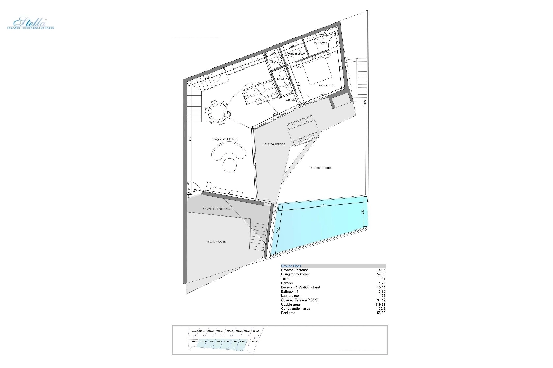 Villa in Benitachell zu verkaufen, Wohnfläche 226 m², Baujahr 2024, Klimaanlage, Grundstück 270 m², 3 Schlafzimmer, 3 Badezimmer, Pool, ref.: AM-12202DA-23