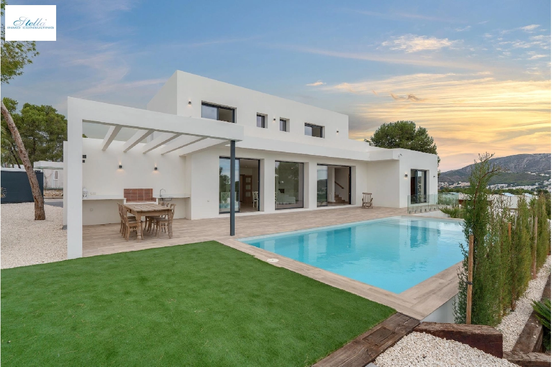 Villa in Moraira zu verkaufen, Wohnfläche 259 m², Baujahr 2024, Klimaanlage, Grundstück 800 m², 3 Schlafzimmer, 3 Badezimmer, Pool, ref.: AM-12206DR-4