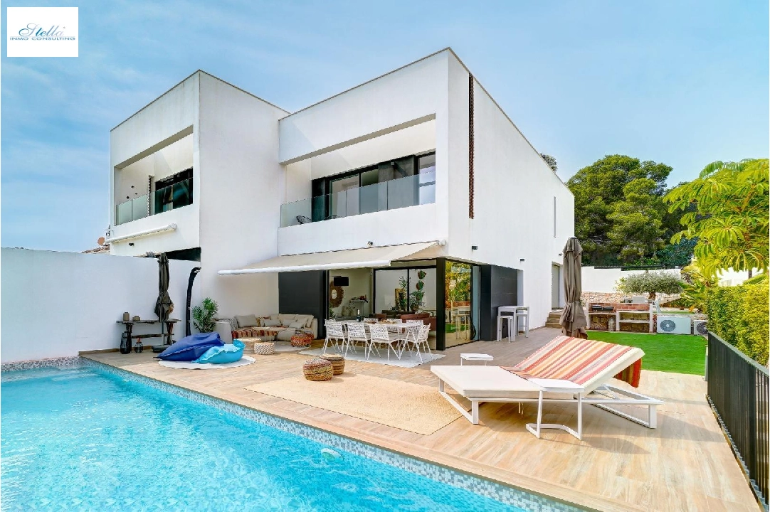 Villa in Moraira zu verkaufen, Wohnfläche 182 m², Klimaanlage, Grundstück 500 m², 4 Schlafzimmer, 3 Badezimmer, Pool, ref.: AM-12207DR-1