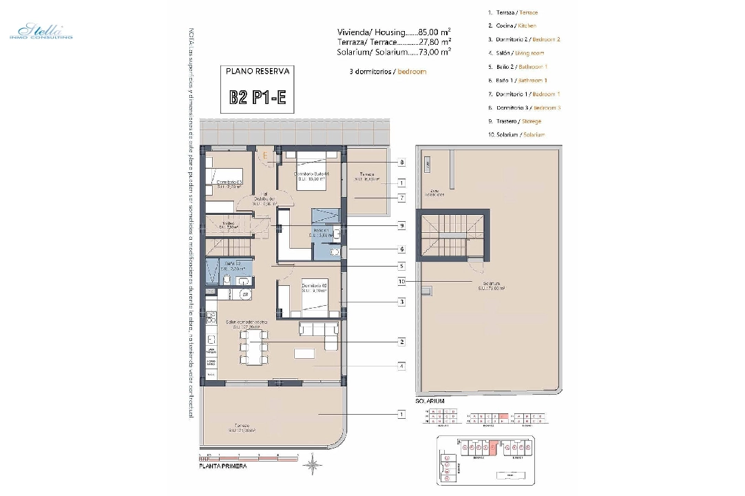 Penthouse Apartment in Los Alcazares zu verkaufen, Wohnfläche 175 m², Zustand Erstbezug, 3 Schlafzimmer, 2 Badezimmer, Pool, ref.: HA-LAN-432-A04-16