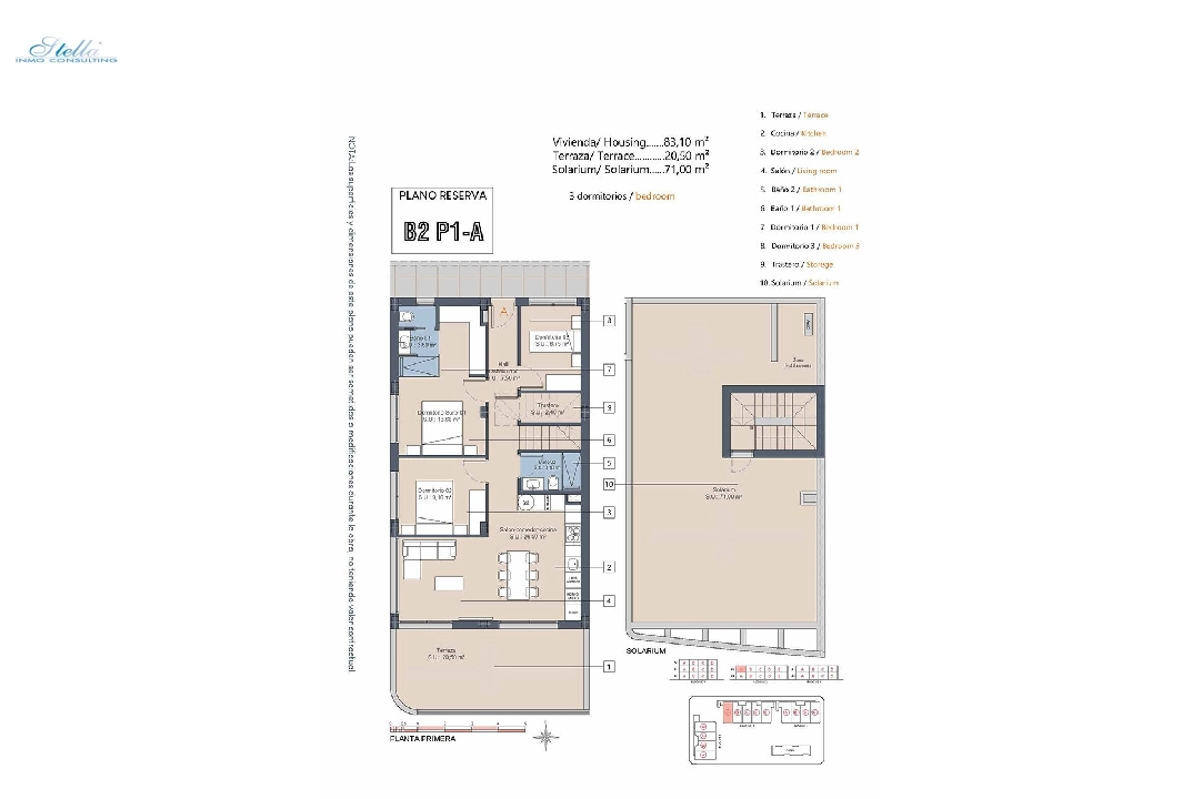 Penthouse Apartment in Los Alcazares zu verkaufen, Wohnfläche 175 m², Zustand Erstbezug, 3 Schlafzimmer, 2 Badezimmer, Pool, ref.: HA-LAN-432-A04-17