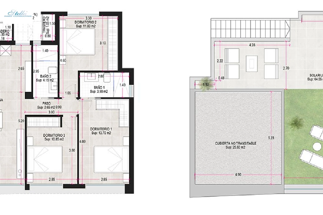 Villa in Alhama de Murcia zu verkaufen, Wohnfläche 166 m², Zustand Erstbezug, Grundstück 306 m², 3 Schlafzimmer, 2 Badezimmer, ref.: HA-AHN-120-E02-4