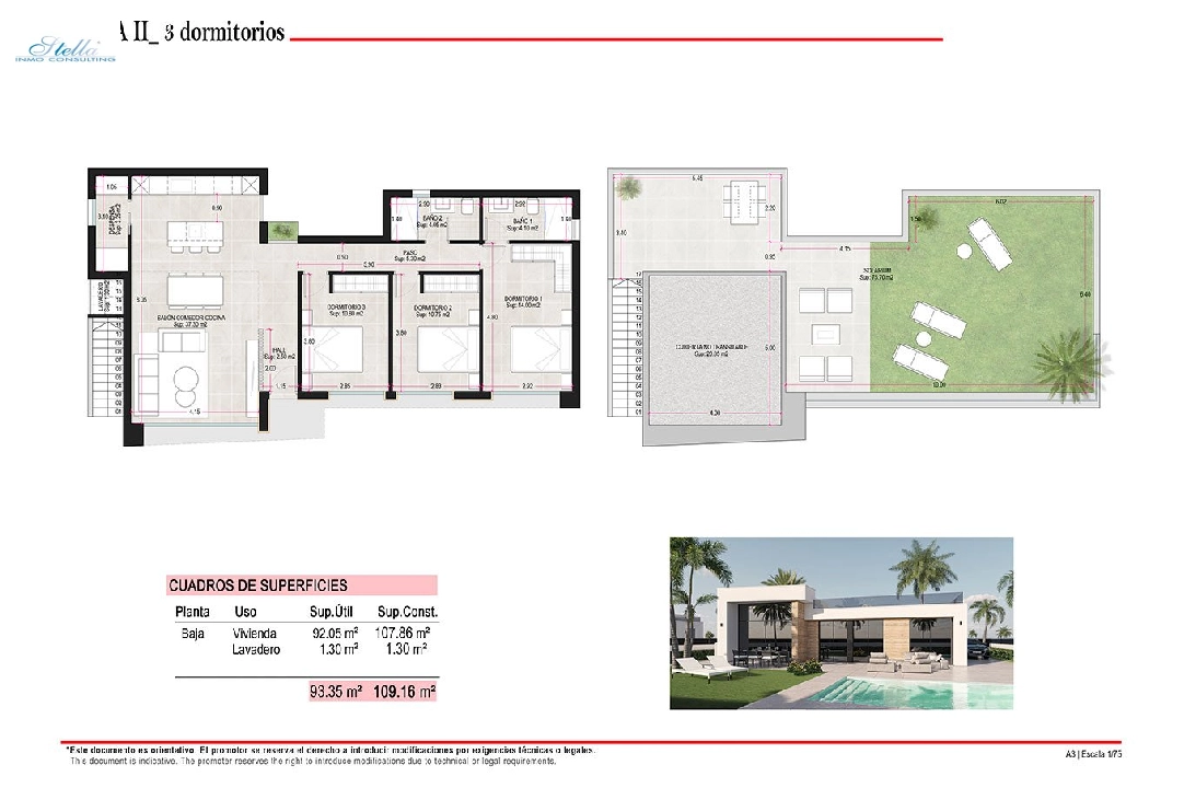 Villa in Alhama de Murcia zu verkaufen, Wohnfläche 166 m², Zustand Erstbezug, Grundstück 306 m², 3 Schlafzimmer, 2 Badezimmer, ref.: HA-AHN-120-E02-6