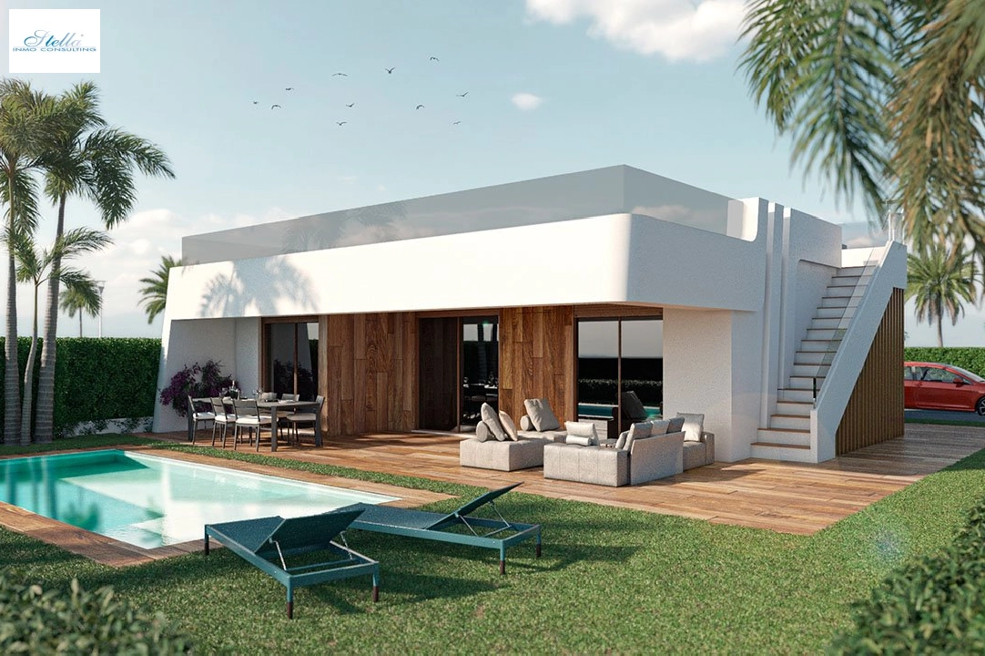 Villa in Alhama de Murcia zu verkaufen, Wohnfläche 205 m², Zustand Erstbezug, Grundstück 231 m², 3 Schlafzimmer, 2 Badezimmer, Pool, ref.: HA-AHN-111-E02-1