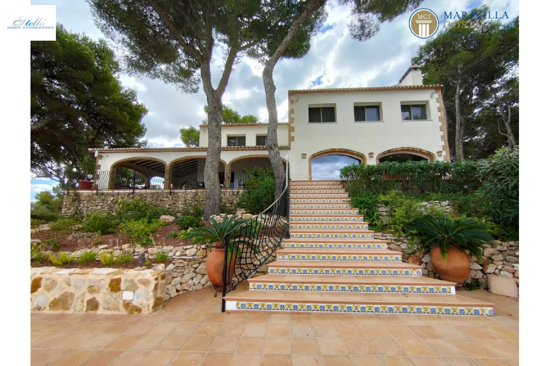 Villa in Javea(Costa Nova) zu verkaufen, Wohnfläche 378 m², + Fussbodenheizung, Klimaanlage, Grundstück 3063 m², 5 Schlafzimmer, 5 Badezimmer, Pool, ref.: MV-P-2507-4