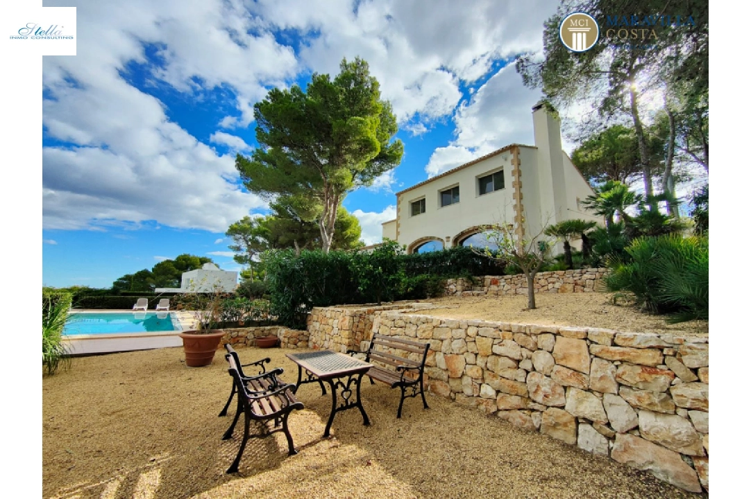 Villa in Javea(Costa Nova) zu verkaufen, Wohnfläche 378 m², + Fussbodenheizung, Klimaanlage, Grundstück 3063 m², 5 Schlafzimmer, 5 Badezimmer, Pool, ref.: MV-P-2507-5