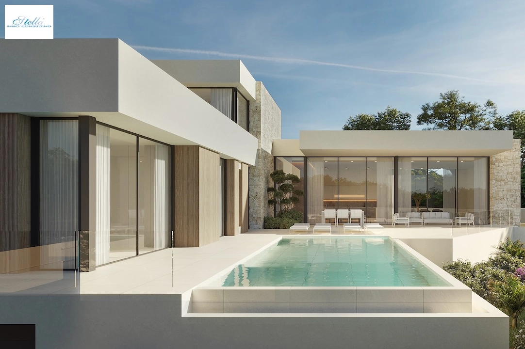 Villa in Moraira(Moravit) zu verkaufen, Wohnfläche 320 m², Klimaanlage, Grundstück 1035 m², 4 Schlafzimmer, 4 Badezimmer, Pool, ref.: CA-H-1811-AMB-1