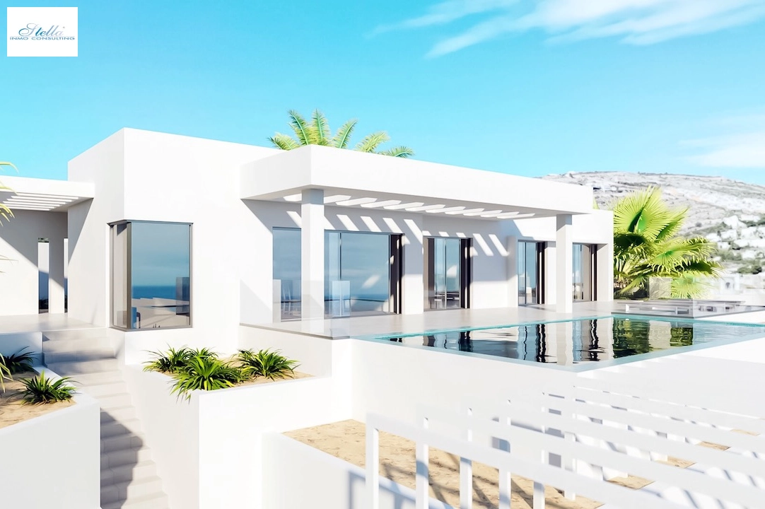 Villa in Moraira(Solpark) zu verkaufen, Wohnfläche 239 m², Klimaanlage, Grundstück 800 m², 3 Schlafzimmer, 2 Badezimmer, Pool, ref.: CA-H-1818-AMB-1