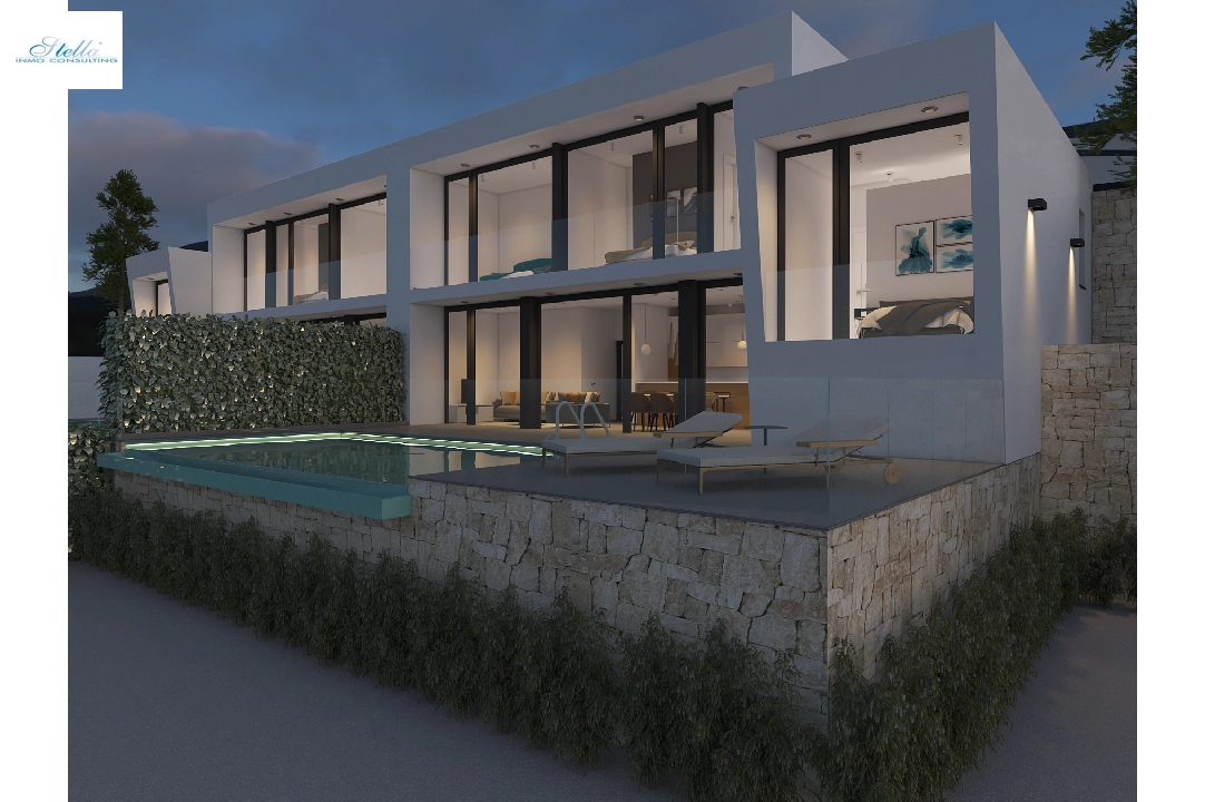 Villa in Moraira(Benimeit) zu verkaufen, Wohnfläche 178 m², Klimaanlage, Grundstück 508 m², 3 Schlafzimmer, 3 Badezimmer, Pool, ref.: CA-H-1820-AMB-4