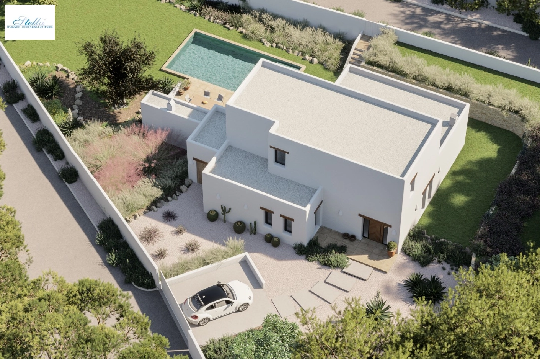 Villa in Moraira(Cap Blanc) zu verkaufen, Wohnfläche 180 m², Klimaanlage, Grundstück 1056 m², 3 Schlafzimmer, 4 Badezimmer, Pool, ref.: CA-H-1699-AMBI-1