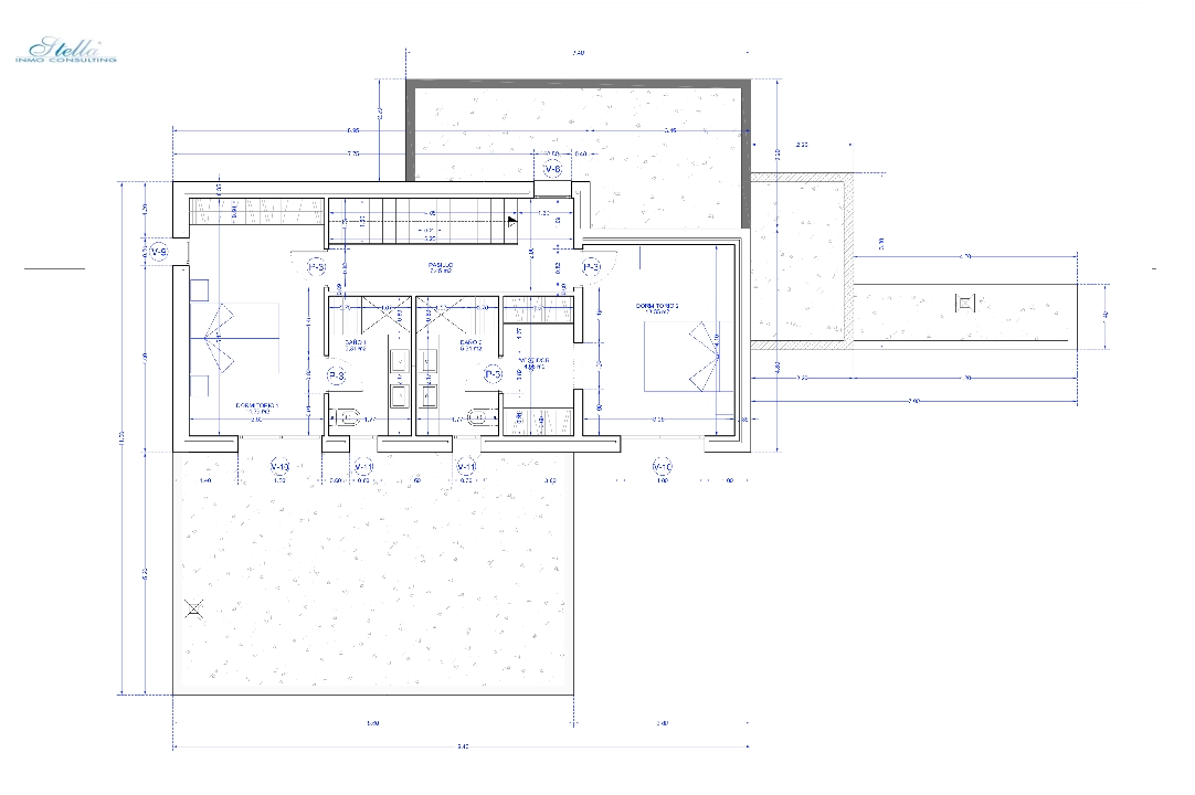 Villa in Moraira(Cap Blanc) zu verkaufen, Wohnfläche 180 m², Klimaanlage, Grundstück 1056 m², 3 Schlafzimmer, 4 Badezimmer, Pool, ref.: CA-H-1699-AMBI-14