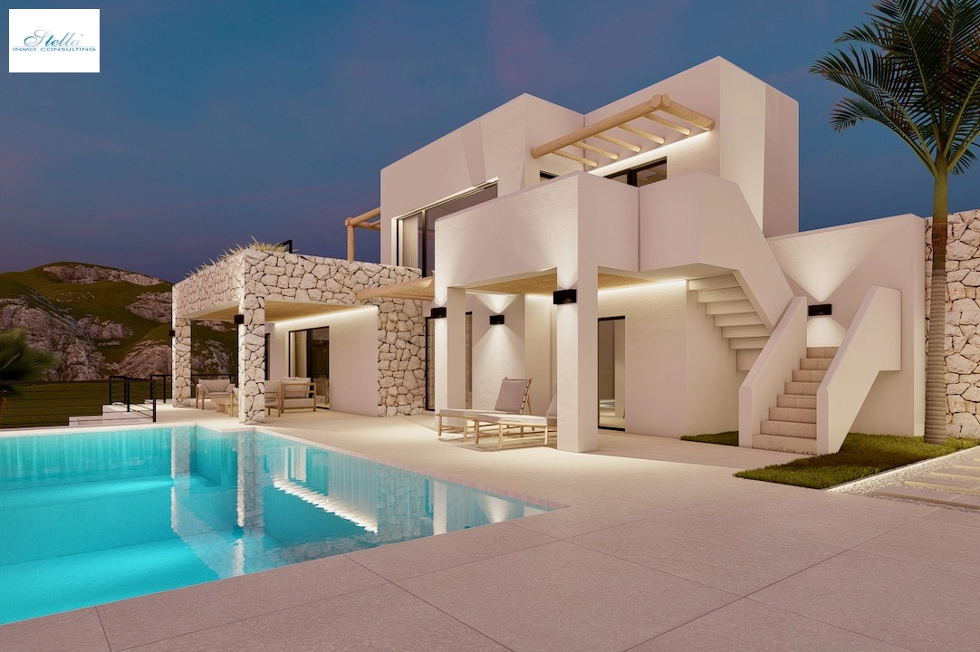 Villa in Moraira(Pinar del Advocat) zu verkaufen, Wohnfläche 265 m², Grundstück 810 m², 4 Schlafzimmer, 3 Badezimmer, Pool, ref.: CA-H-1822-AMBI-1