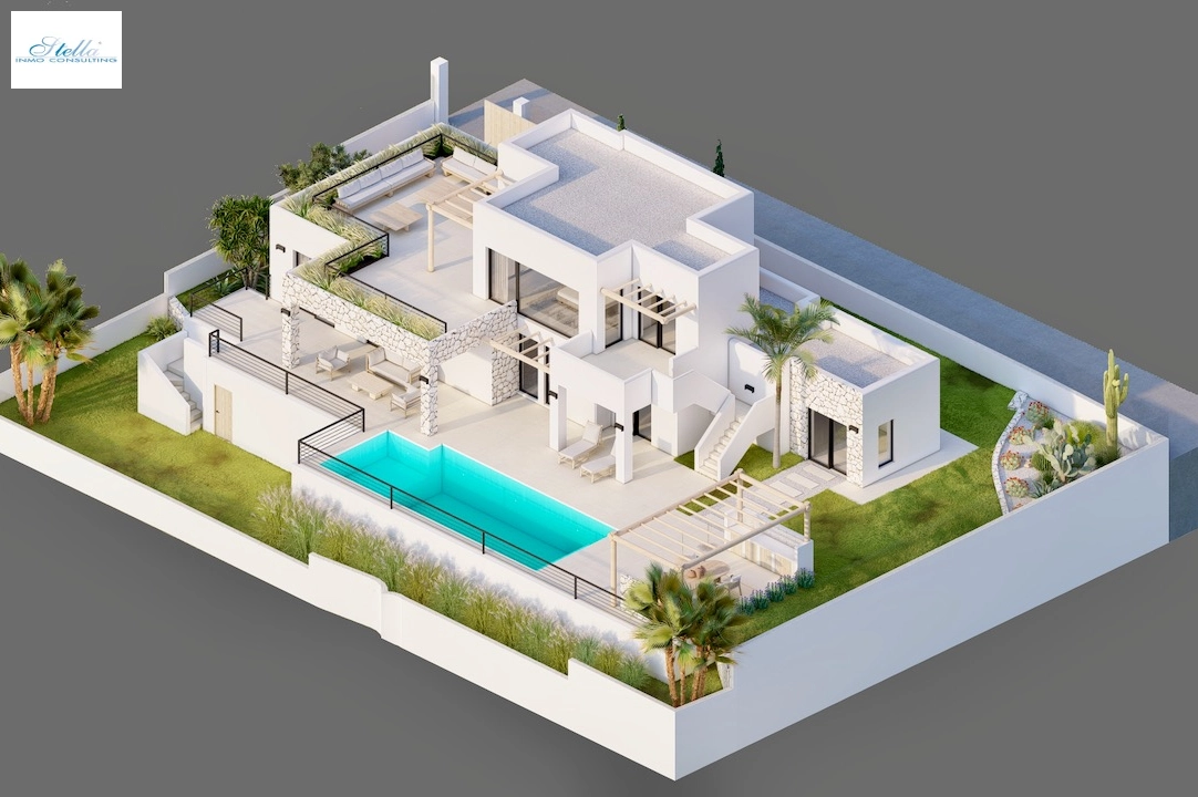 Villa in Moraira(Pinar del Advocat) zu verkaufen, Wohnfläche 265 m², Grundstück 810 m², 4 Schlafzimmer, 3 Badezimmer, Pool, ref.: CA-H-1822-AMBI-14