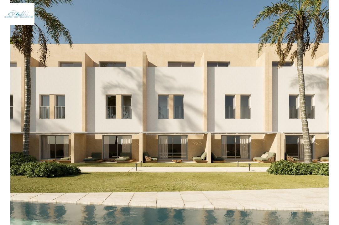 Reihenhaus-Mitte in Denia zu verkaufen, Wohnfläche 102 m², Klimaanlage, 3 Schlafzimmer, 2 Badezimmer, Pool, ref.: LS-BV1-2