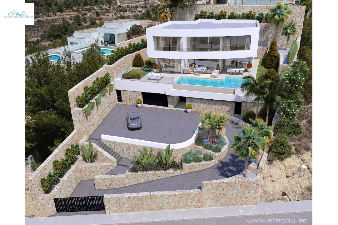 Villa in Calpe(Empedrola) zu verkaufen, Wohnfläche 335 m², Klimaanlage, Grundstück 1042 m², 4 Schlafzimmer, 4 Badezimmer, Pool, ref.: CA-H-1826-AMB-7