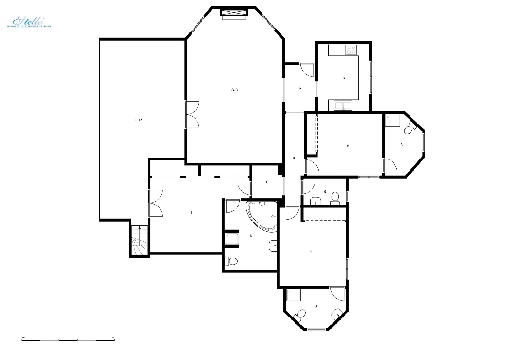 Villa in Benitachell(La Cumbre del Sol) zu verkaufen, Wohnfläche 340 m², Grundstück 994 m², 5 Schlafzimmer, 5 Badezimmer, Pool, ref.: CA-H-1677-AMB-43