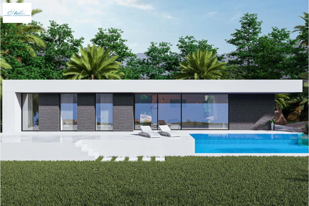 Villa in Pedreguer zu verkaufen, Wohnfläche 160 m², Baujahr 2024, + KLIMA, Klimaanlage, Grundstück 1000 m², 3 Schlafzimmer, 2 Badezimmer, Pool, ref.: BP-8215PED-1