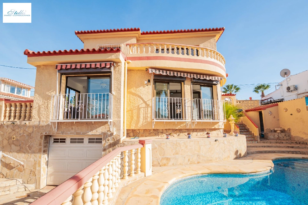 Villa in Calpe(Playa De La Fossa) zu verkaufen, Wohnfläche 195 m², Klimaanlage, Grundstück 500 m², 3 Schlafzimmer, 3 Badezimmer, Pool, ref.: COB-3496-10535-21