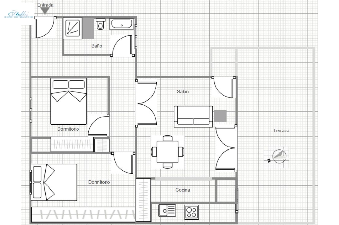 Penthouse Apartment in Pego zu verkaufen, Wohnfläche 64 m², Baujahr 2007, + KLIMA, Klimaanlage, 2 Schlafzimmer, 1 Badezimmer, ref.: O-V92714-26