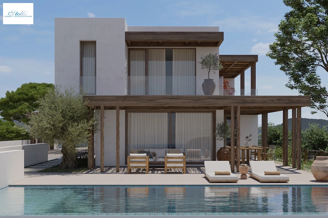 Villa in Moraira(Benimeit) zu verkaufen, Wohnfläche 319 m², Klimaanlage, Grundstück 1000 m², 3 Schlafzimmer, 3 Badezimmer, Pool, ref.: CA-H-1840-AMB-2