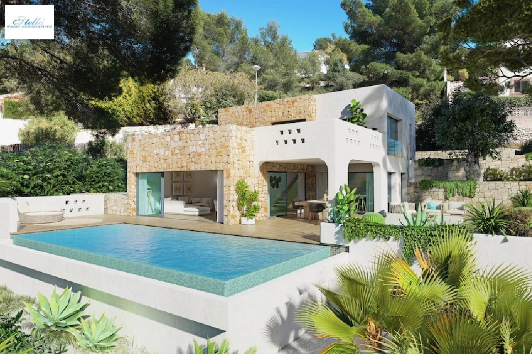 Villa in Benissa(San Jaime) zu verkaufen, Wohnfläche 175 m², Klimaanlage, Grundstück 1249 m², 3 Schlafzimmer, 2 Badezimmer, Pool, ref.: CA-H-1848-AMBI-1