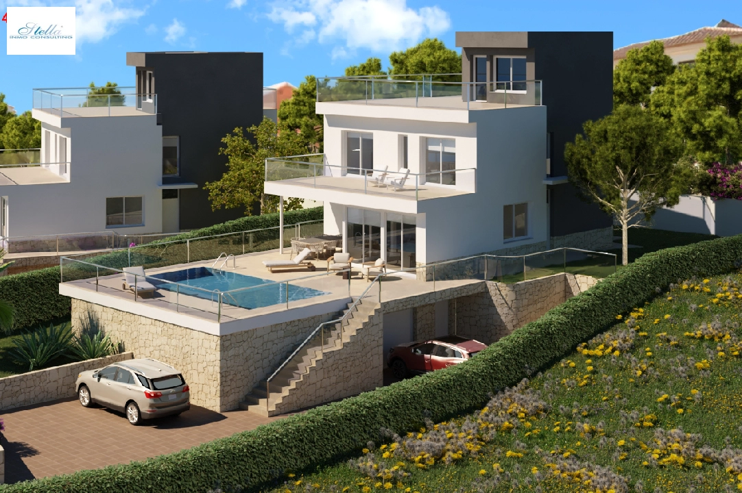 Villa in Calpe(Ortembach) zu verkaufen, Wohnfläche 350 m², Klimaanlage, Grundstück 792 m², 4 Schlafzimmer, 4 Badezimmer, Pool, ref.: CA-H-1849-AMBE-4